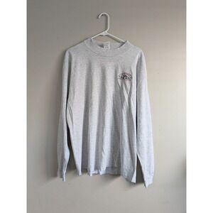 Cotton Deluxe Long Sleeve T Shirt Aspen Colorado Graphic Print Gray XL Granola